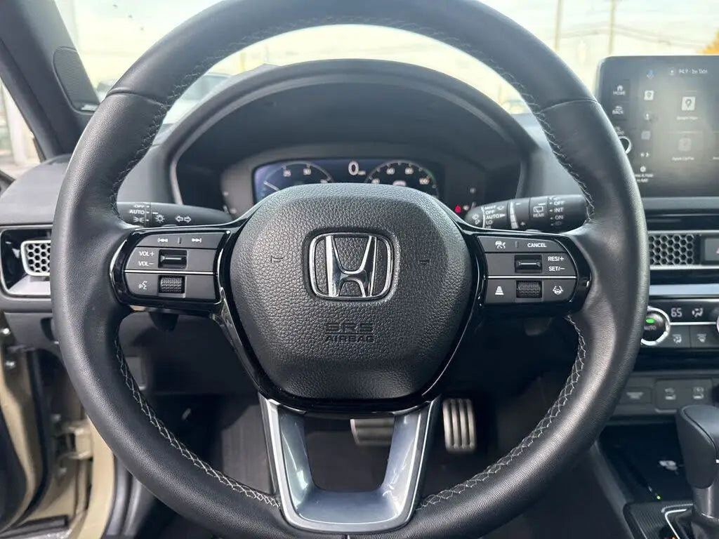 Clean Yellow 2025 Honda Civic Hybrid Sport Touring Hatchback FWD