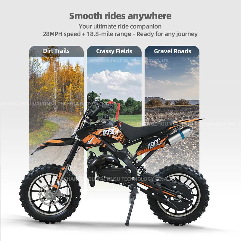 Two-Stroke Mini Gasoline Motorcycle