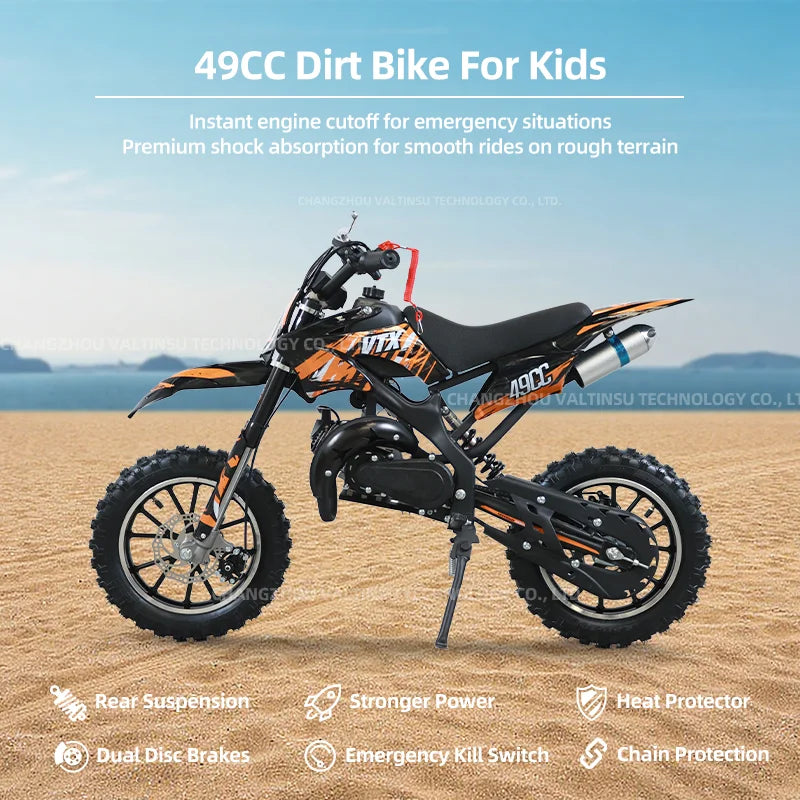 Two-Stroke Mini Gasoline Motorcycle